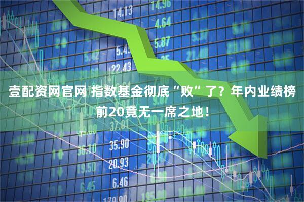 壹配资网官网 指数基金彻底“败”了？年内业绩榜前20竟无一席之地！